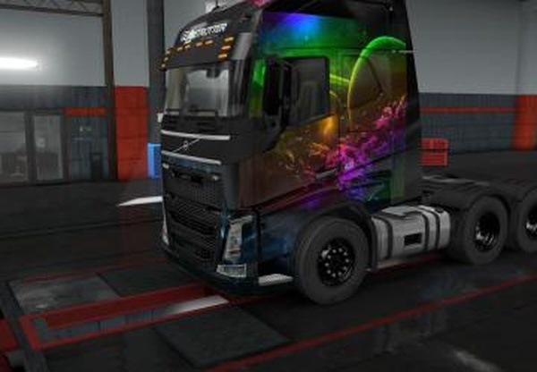 Космический скин для Volvo 2012версия 1.0 для Euro Truck Simulator 2 (v1.32.x, - 1.43.x)