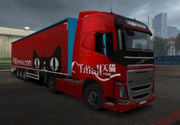 Комбо скин пак «Tmall»(Ali express) для Volvo 2012v1.0 для Euro Truck Simulator 2 (v1.32.x)
