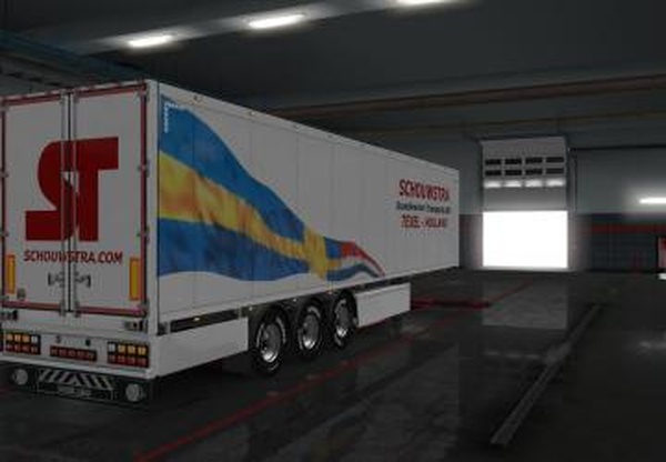 Cкин «Schouwstra Scandinavian Transports» для своего прицепаv1.0 для Euro Truck Simulator 2 (v1.32.x)