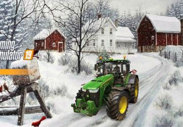 Winter Farm Menu Backgroundверсия 1.0.0.0 для Farming Simulator 2019 (v1.4х)