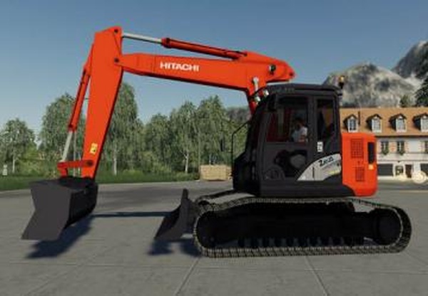 Hitachi ZX135US5Bверсия 1.0.0.0 для Farming Simulator 2019 (v1.4х)