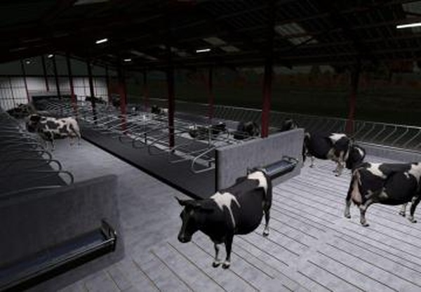 Slatted Cow Shedверсия 1.0.0.0 для Farming Simulator 2025
