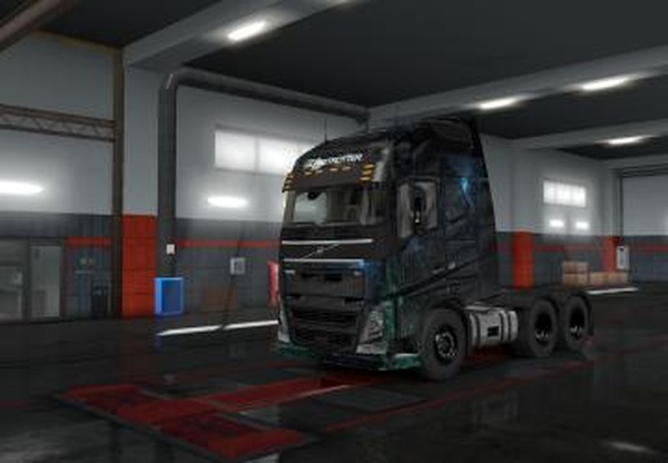 Скин Космос для Volvo FH 16 2012версия 1.0 для Euro Truck Simulator 2 (v1.27.x, - 1.32.x)