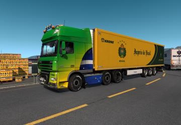 Cкин «Empire of Brazil» для своего прицепа Kronev1.0 для Euro Truck Simulator 2 (v1.32.x)