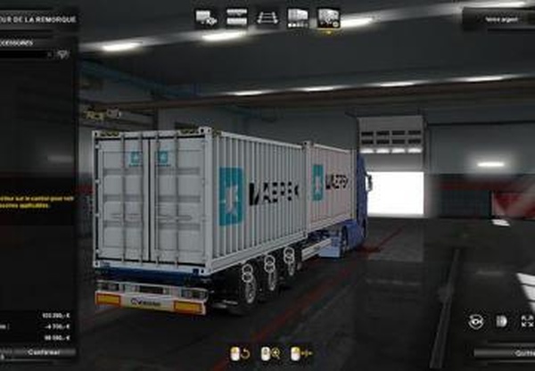 Krone container 2x20ftверсия 1.0 для Euro Truck Simulator 2 (v1.32.x, 1.33.x)