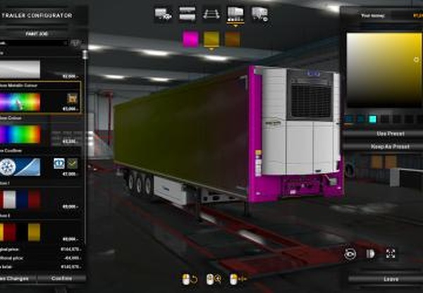 Cкин «Metallic» для прицепов Kroneверсия 1.0 для Euro Truck Simulator 2 (v1.32.x)