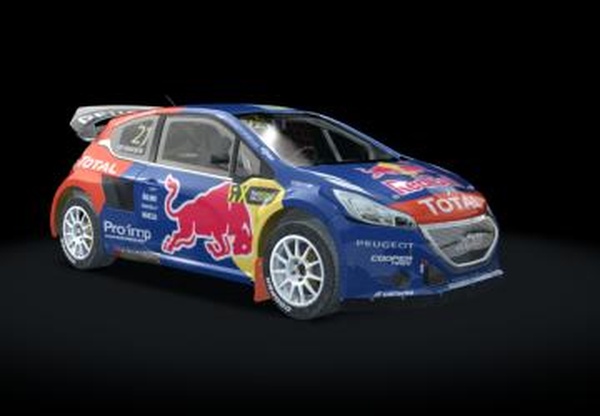 Peugeot 208 T16 Rallycrossверсия RallyCross by GR.TEAM 1.0 для Assetto Corsa