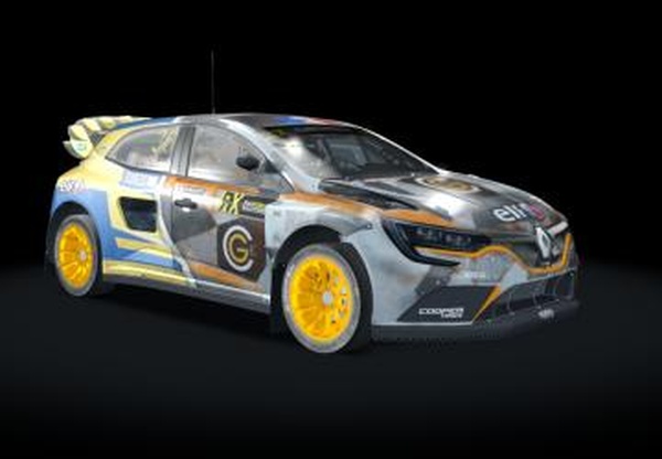 Renault Megane RS Rallycrossверсия RallyCross by GR.TEAM 1.0 для Assetto Corsa