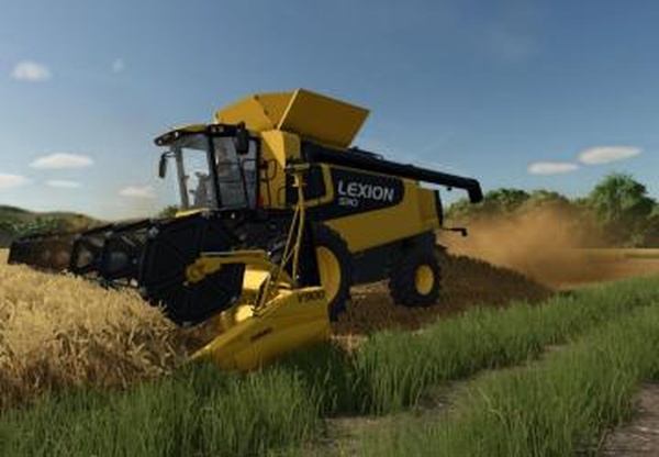 CAT Lexion 560-590версия 1.0.0.0 для Farming Simulator 2025