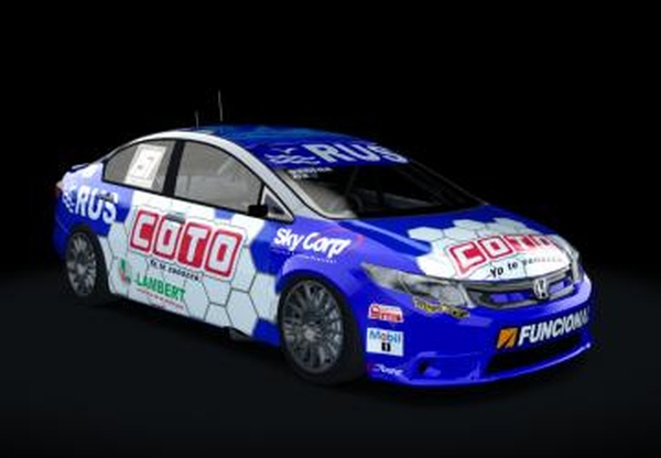 Honda Civic’12 TN Clase 3 2018версия 0.9 для Assetto Corsa
