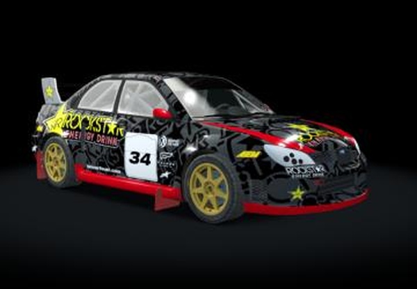 Subaru Impreza N12 Rallycrossверсия RallyCross by GR.TEAM 1.0 для Assetto Corsa