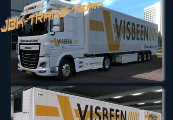 Visbeen Combo для своего прицепа и DAF 106v1.0 для Euro Truck Simulator 2 (v1.32.x)
