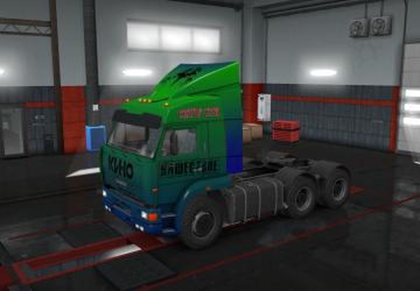 Скин «ROCK» для KamAZ 54-64-65версия 1.0 для Euro Truck Simulator 2 (v1.28.x, - 1.32.x)