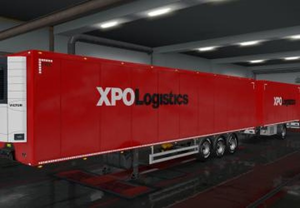 Скин «XPO Logistics» для своего прицепаверсия 1.0 для Euro Truck Simulator 2 (v1.32.x)