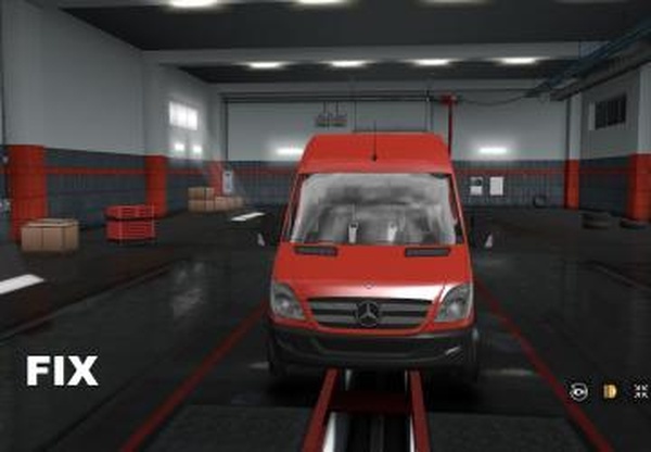 Фикс для Mercedes-Benz Sprinter 2009версия 1.0 для Euro Truck Simulator 2 (v1.31.x, 1.32.x)