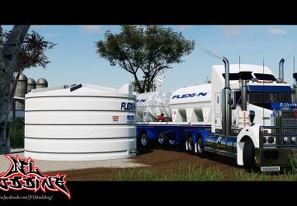 Flexi-N Chemical Trailerверсия 1.0.0.0 для Farming Simulator 2019 (v1.4х)