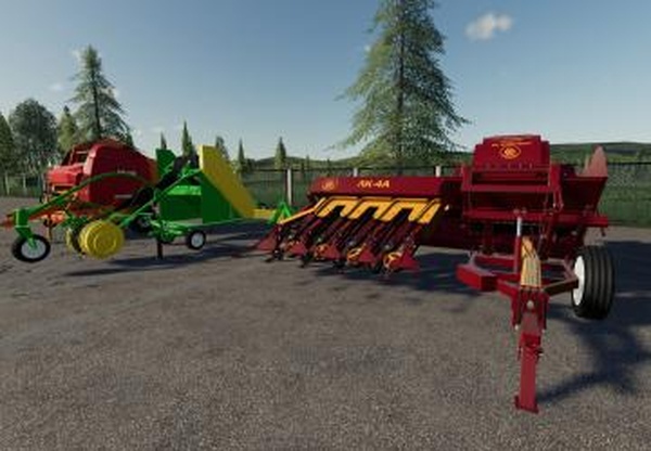 Пак для уборки льнаверсия 1.0 для Farming Simulator 2019 (v1.4.x)