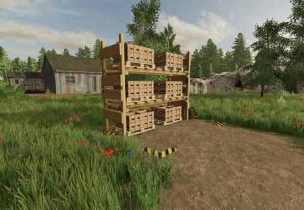 Honey Pallet Rackверсия 1.0.0.1 для Farming Simulator 2022