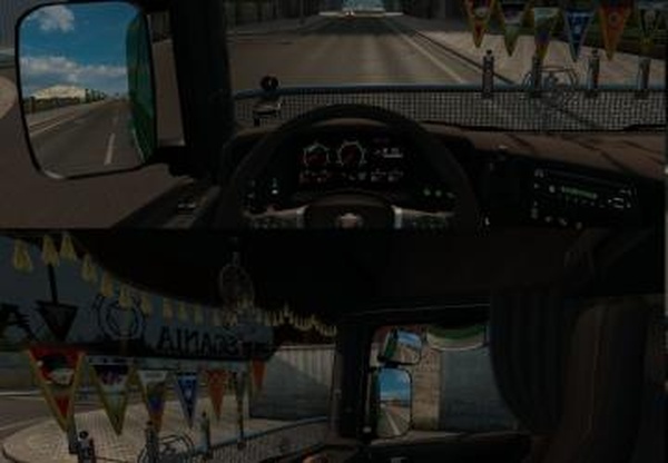 Interior 5-series for Scania Rверсия 1.0 для Euro Truck Simulator 2 (v1.31.x, 1.32.x)