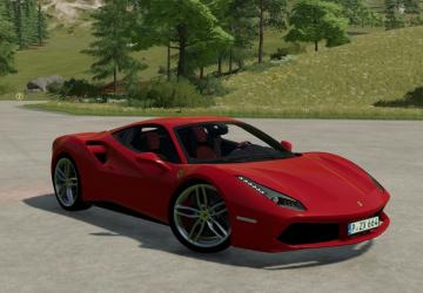 Ferrari 488 GTBверсия 1.0.0.0 для Farming Simulator 2022 (v1.8x)