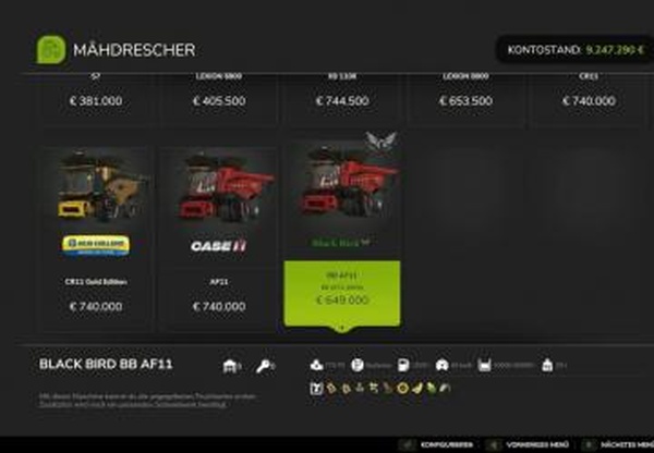 CASE IH AF11 Editверсия 1.0.0.0 для Farming Simulator 2025