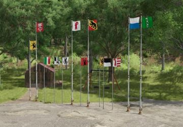 Swiss flags packверсия 1.0.0.0 для Farming Simulator 2025