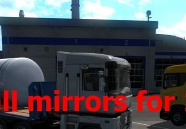 Small mirrorsверсия 1.0 для Euro Truck Simulator 2 (v1.31.x, 1.32.x)