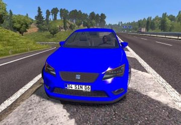 Seat Leon FRверсия 1.0 для Euro Truck Simulator 2 (v1.31.x, 1.32.x)