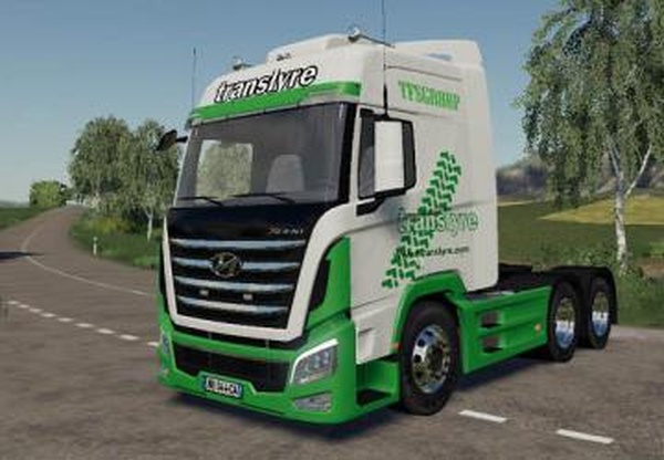 Hyundai Xcient TRANSLYRE TFSGверсия 1.5 для Farming Simulator 2019 (v1.4х)