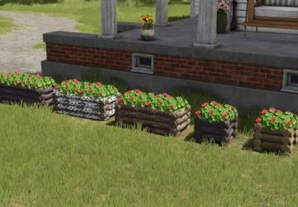 Geranium planting box made of woodверсия 1.0.0.0 для Farming Simulator 2025