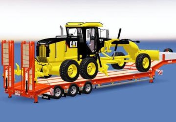 Cat 140M Trailerверсия 1.2 для Euro Truck Simulator 2 (v1.31.x)
