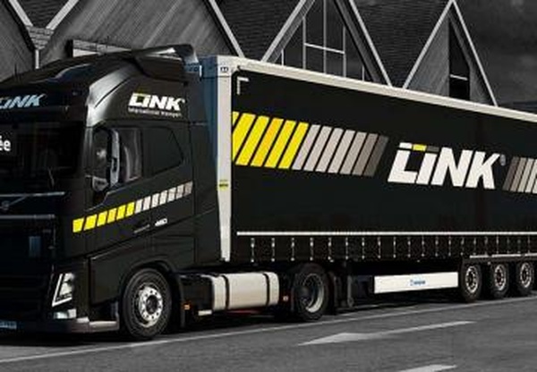 Volvo FH16 2012 Link International Transport Combov1.0 для Euro Truck Simulator 2 (v1.28.x, - 1.31.x)