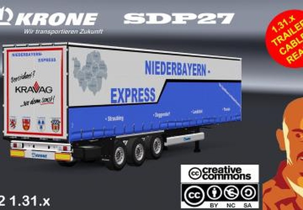 Krone SDP27версия 1.0 для Euro Truck Simulator 2 (v1.31.x)