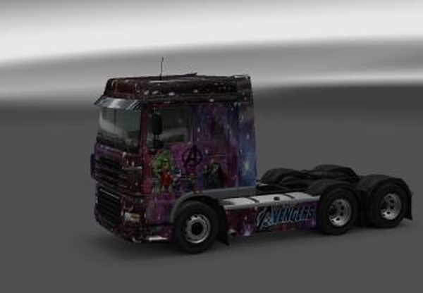 Скин Avengers на Daf XF 105 Spaceверсия 1.0 для Euro Truck Simulator 2 (v1.28.x, - 1.31.x)