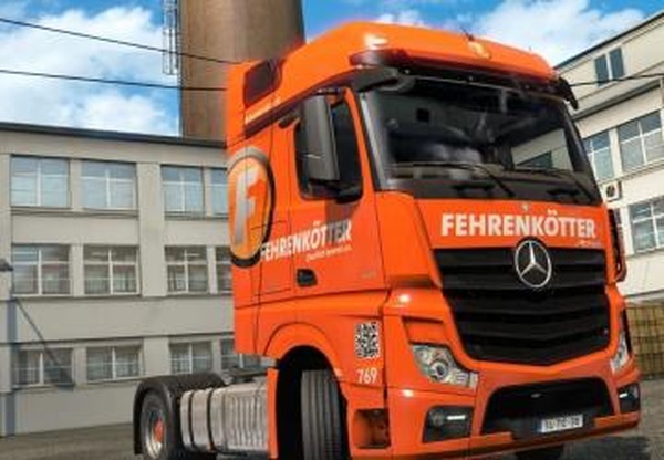 Fehrenkötter Skin – Actros MP4версия 1.0 для Euro Truck Simulator 2 (v1.31.x)