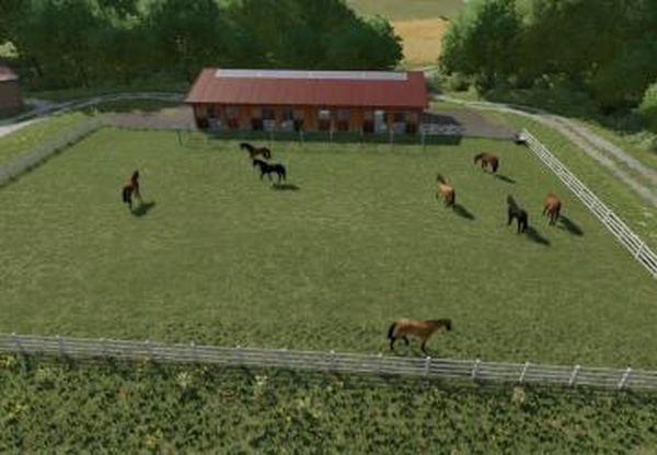 Horse Stable With Paddocksверсия 1.1.0.0 для Farming Simulator 2022