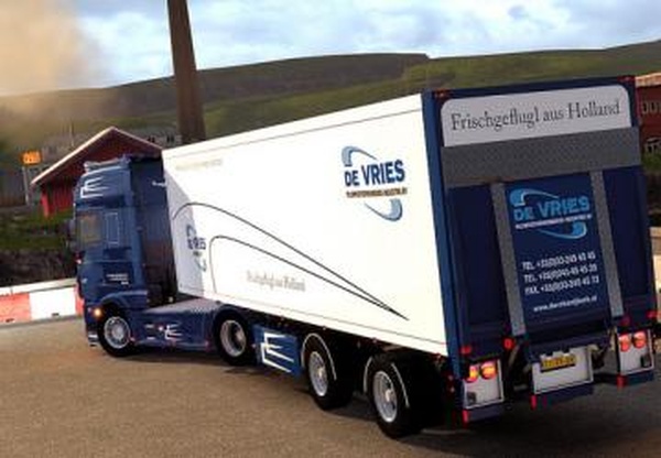 2-х осный прицеп De Vriesверсия 1.0 для Euro Truck Simulator 2 (v1.27.x, - 1.31.x)