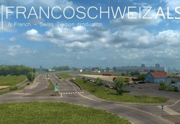 Map of France (region Alsace)версия 1.0 для Euro Truck Simulator 2 (v1.31.x)
