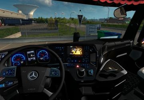 Carbon Fiber MP4 Black Interiorверсия 1.0 для Euro Truck Simulator 2 (v1.28.x, - 1.31.x)
