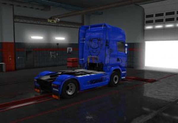 Скин на Scania V8версия 1.0 для Euro Truck Simulator 2 (v1.31.x)