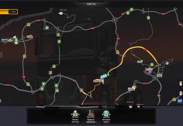 Новый значок GPSверсия 1.0 для Euro Truck Simulator 2 (v1.4.x, - 1.31.x)