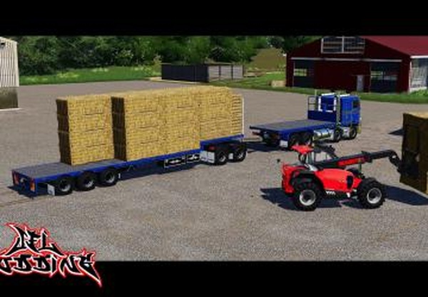 CIMC Flattop Trailerверсия 1.1 для Farming Simulator 2019 (v1.4.x)