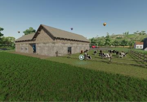Cow Barn With Garageверсия 1.0.0.1 для Farming Simulator 2022