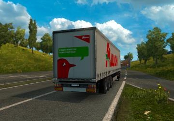 Прицеп «Ашан»версия 1.0 для Euro Truck Simulator 2 (v1.31.x)