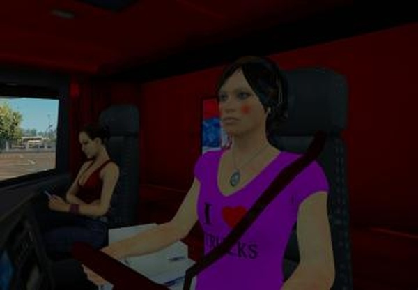 Driver womanверсия 1.0 для Euro Truck Simulator 2 (v1.28.x, - 1.31.x)