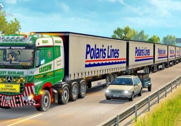 ETS2 Multiple Trailersверсия 1.1 для Euro Truck Simulator 2 (v1.31.x)