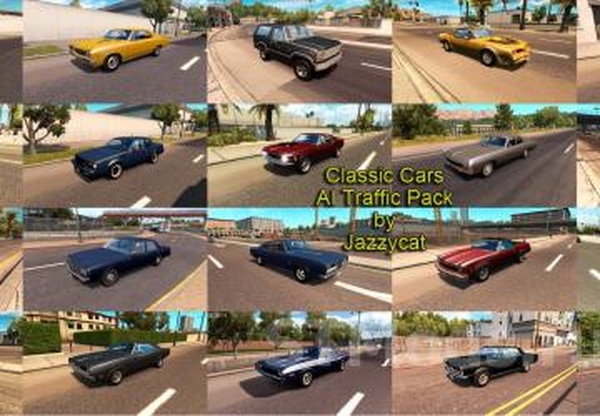 Американская классика 60-80 годов в траффикv1.7 для Euro Truck Simulator 2 (v1.30.x, 1.31.x)