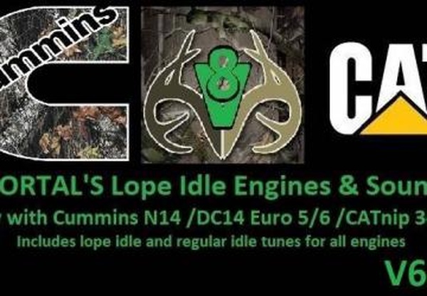 MORTAL’S Lope Idle Engines & Soundsv6.4 для Euro Truck Simulator 2 (v1.31.x)