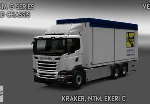 Kraker Tandem addon for Scania Gверсия 1.0 для Euro Truck Simulator 2 (v1.31.x)