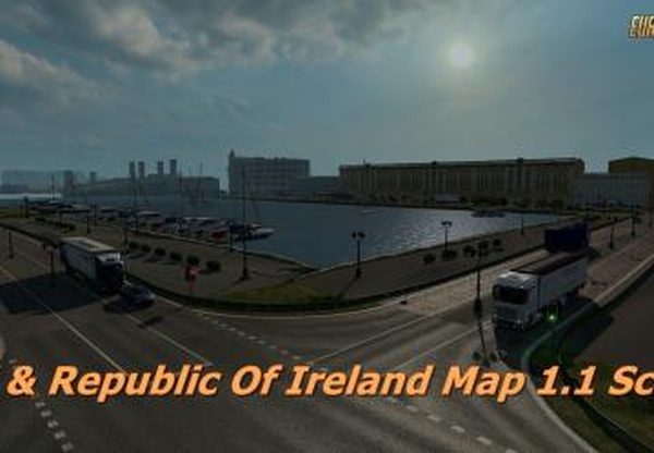 UK & Republic Of Ireland Mapверсия 1.1 для Euro Truck Simulator 2 (v1.31.x)